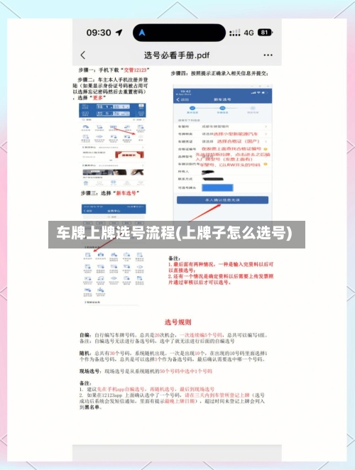 车牌上牌选号流程(上牌子怎么选号)