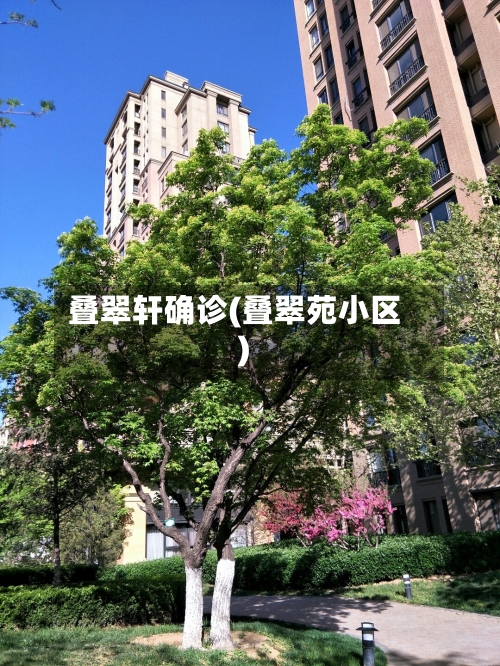 叠翠轩确诊(叠翠苑小区)