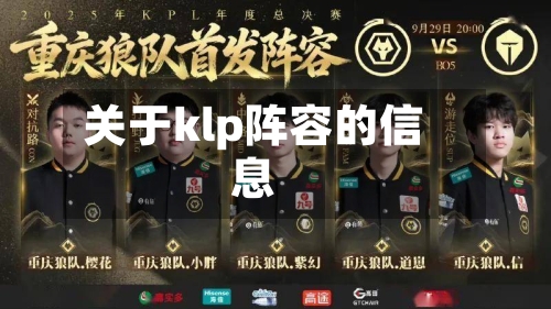 关于klp阵容的信息