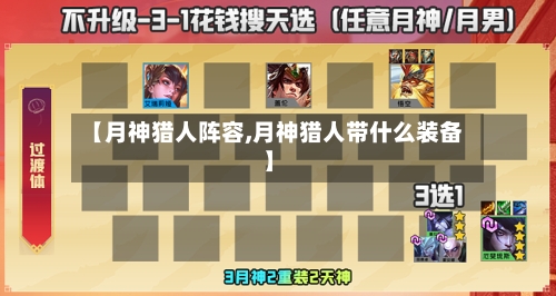【月神猎人阵容,月神猎人带什么装备】