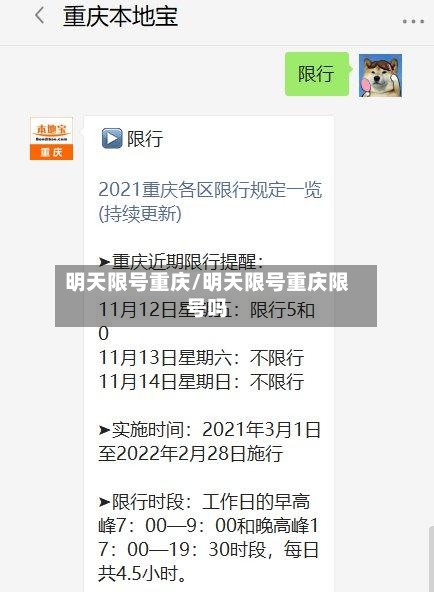 明天限号重庆/明天限号重庆限号吗