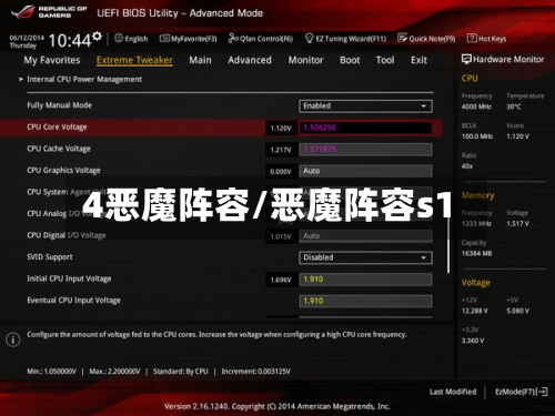 4恶魔阵容/恶魔阵容s1