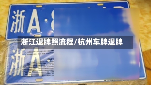 浙江退牌照流程/杭州车牌退牌