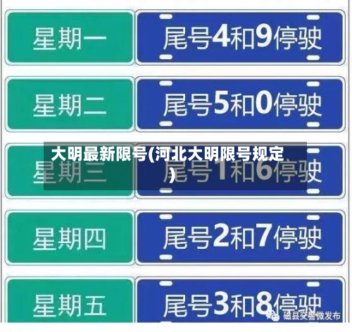 大明最新限号(河北大明限号规定)