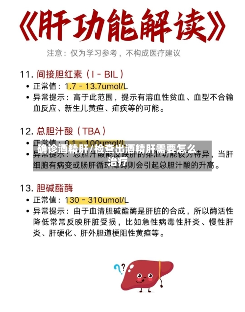 确诊酒精肝/检查出酒精肝需要怎么治疗