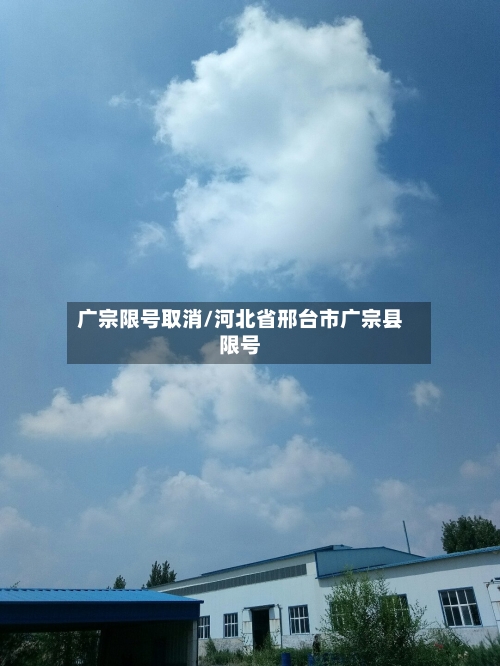 广宗限号取消/河北省邢台市广宗县限号