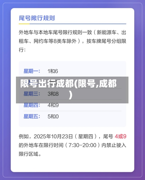 限号出行成都(限号,成都)