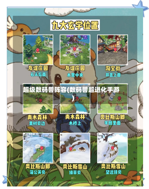 超级数码兽阵容(数码兽超进化手游)