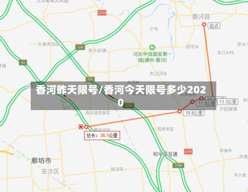 香河昨天限号/香河今天限号多少2020