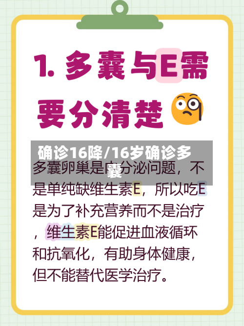 确诊16降/16岁确诊多囊