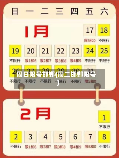 周日限号邯郸(周二邯郸限号)