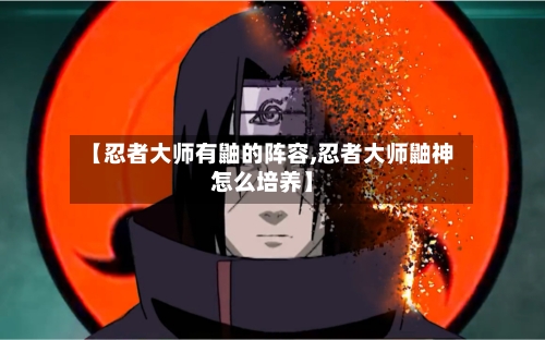 【忍者大师有鼬的阵容,忍者大师鼬神怎么培养】