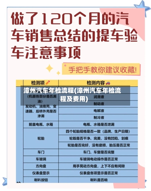 漳州汽车年检流程(漳州汽车年检流程及费用)