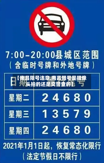 【南昌限号违章,南昌限号是摄像头拍的还是交警查的】