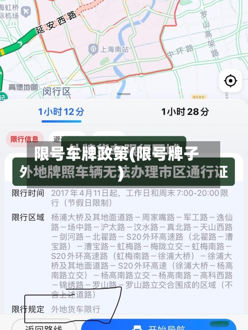 限号车牌政策(限号牌子)
