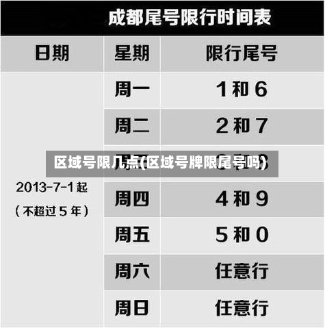 区域号限几点(区域号牌限尾号吗)