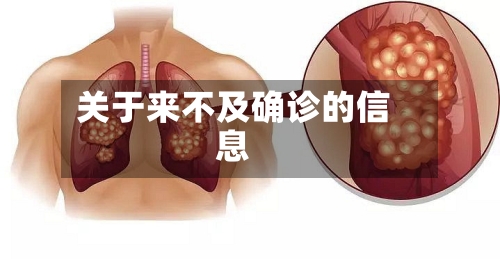 关于来不及确诊的信息