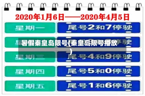 暑假秦皇岛限号(秦皇岛限号播放)
