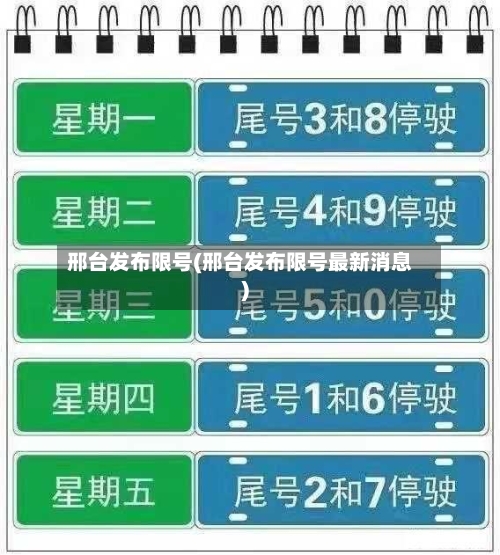 邢台发布限号(邢台发布限号最新消息)