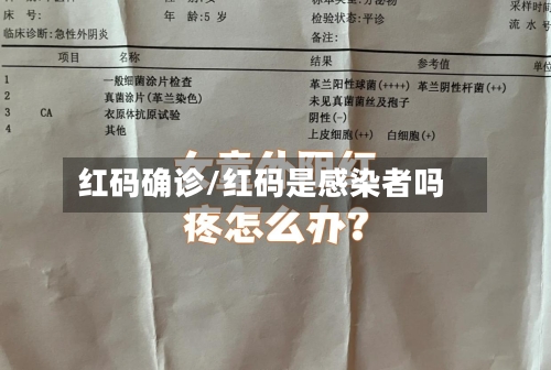 红码确诊/红码是感染者吗
