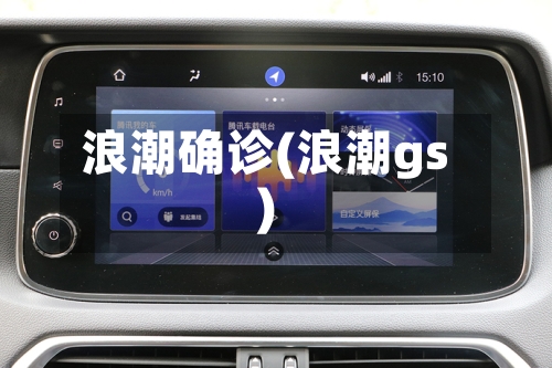 浪潮确诊(浪潮gs)