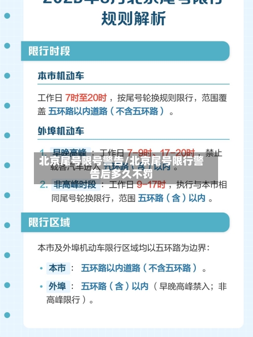 北京尾号限号警告/北京尾号限行警告后多久不罚