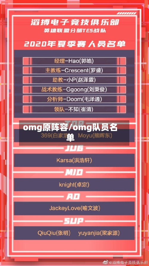 omg原阵容/omg队员名单