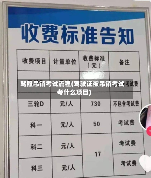驾照吊销考试流程(驾驶证被吊销考试考什么项目)