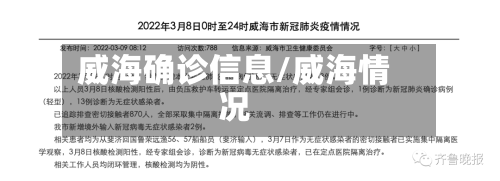 威海确诊信息/威海情况