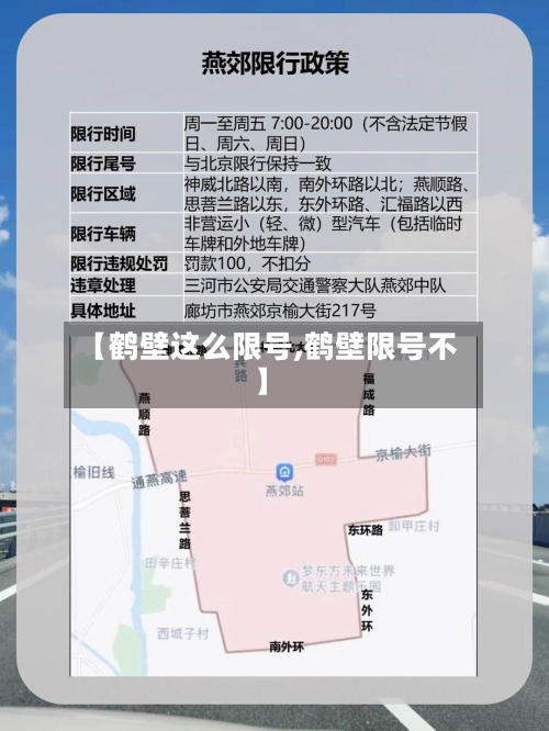 【鹤壁这么限号,鹤壁限号不】